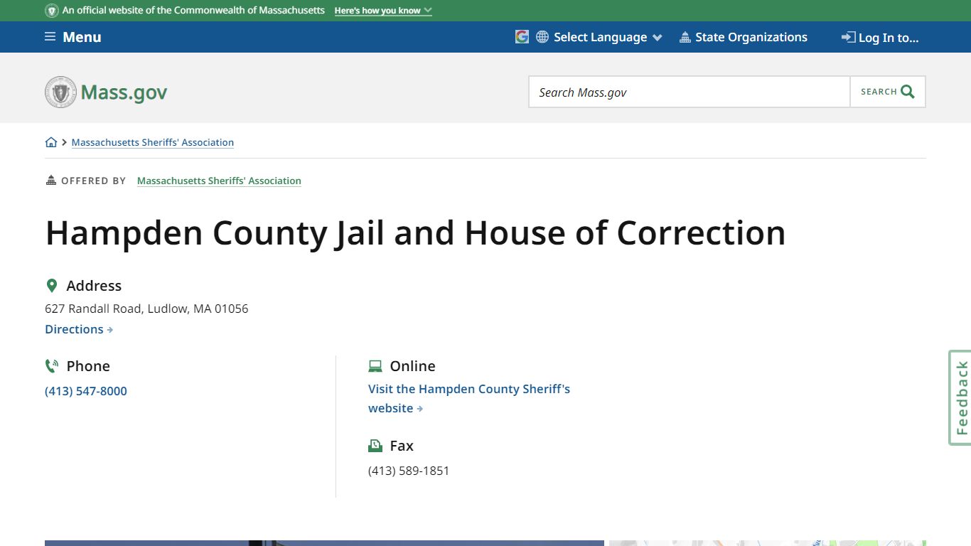 Hampden County Jail and House of Correction | Mass.gov